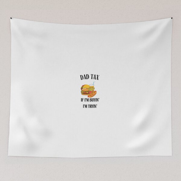 Item preview, Funny Dad Tax Burger Fries Taco Drink Hot Dog Father's Day Sticker designed and sold by duckderler.