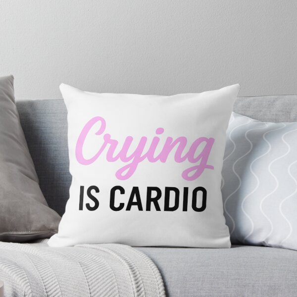 Item preview, Crying is cardio - baby pink designed and sold by InkAndRavens.