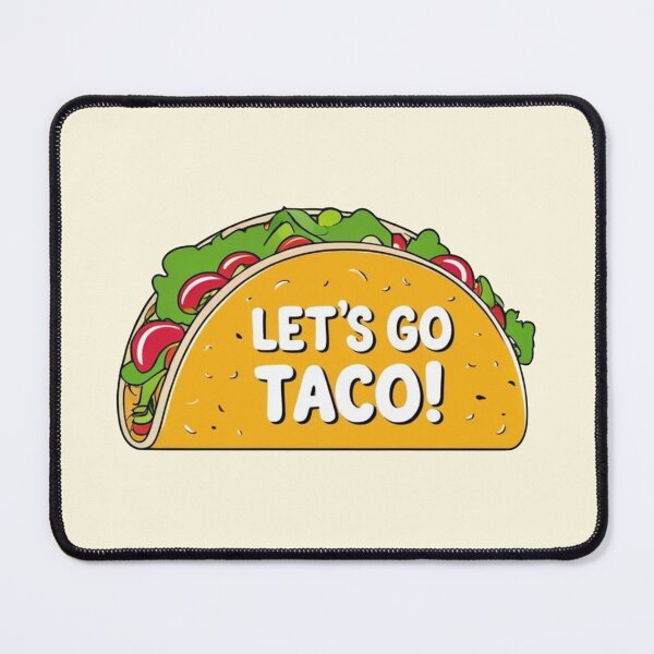 Item preview, Let’s Go Taco – Funny Taco Cartoon with Food Pun – Kawaii Mexican Food Art designed and sold by Dokak Shop.