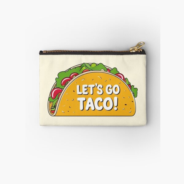 Item preview, Let’s Go Taco – Funny Taco Cartoon with Food Pun – Kawaii Mexican Food Art designed and sold by Dokak Shop.