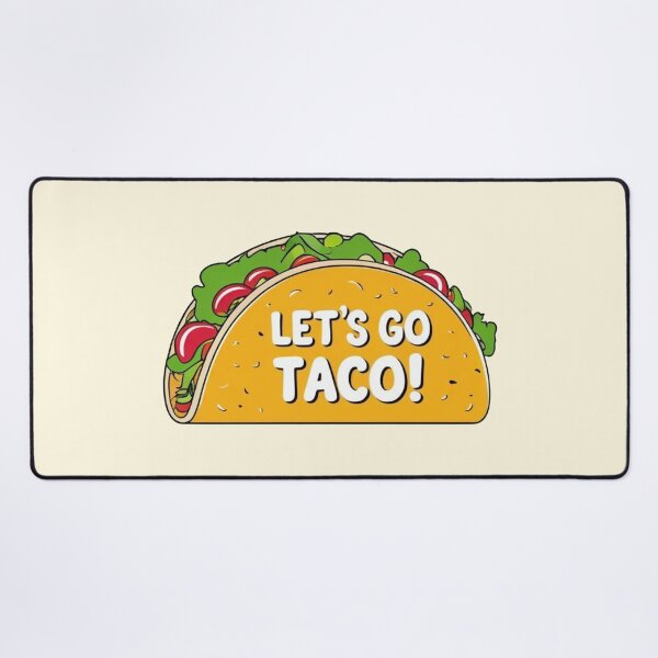 Item preview, Let’s Go Taco – Funny Taco Cartoon with Food Pun – Kawaii Mexican Food Art designed and sold by Dokak Shop.