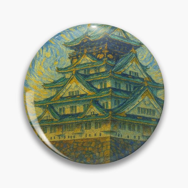 Item preview, Osaka Castle - Van Gogh Style designed and sold by NaokiMatsui.