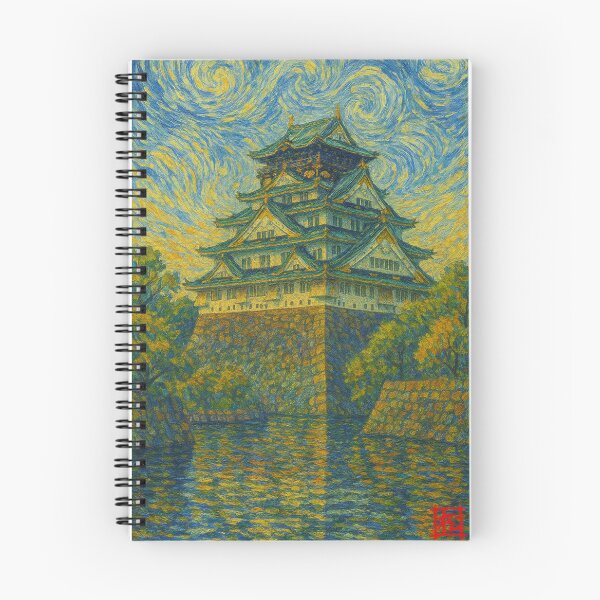 Item preview, Osaka Castle - Van Gogh Style designed and sold by NaokiMatsui.