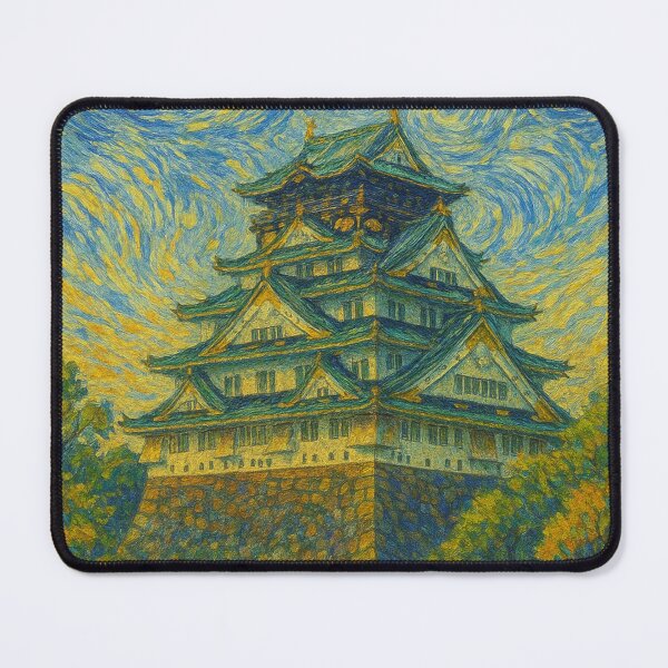 Item preview, Osaka Castle - Van Gogh Style designed and sold by NaokiMatsui.