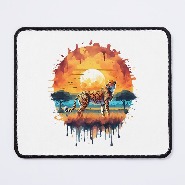Item preview, Cheetah Roaming the savanna designed and sold by Ann Miu Deluxe.