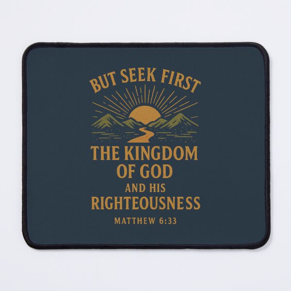 Item preview, Matthew 6:33 – Seek First the Kingdom Bible Verse designed and sold by SimplySelim.