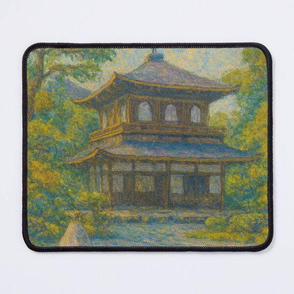 Item preview, Ginkakuji Temple - Monet Style designed and sold by NaokiMatsui.