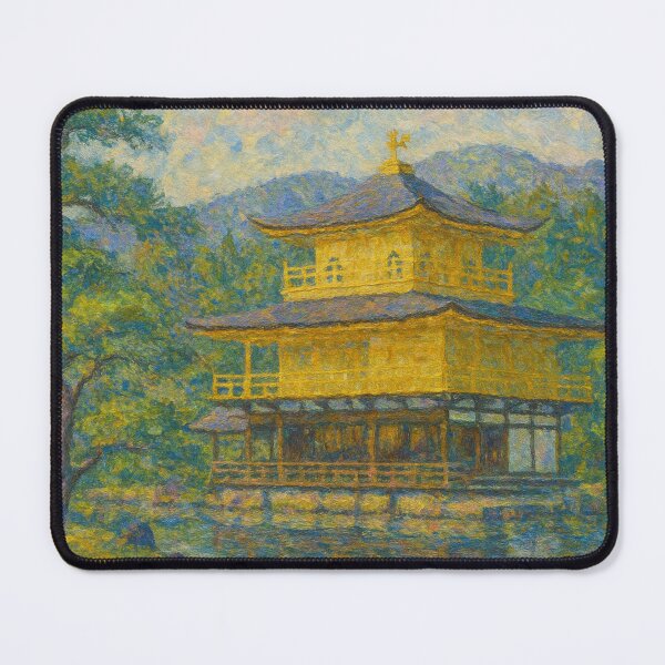 Item preview, Kinkakuji Temple - Monet Style designed and sold by NaokiMatsui.