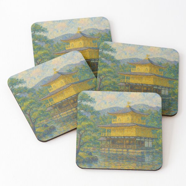 Item preview, Kinkakuji Temple - Monet Style designed and sold by NaokiMatsui.