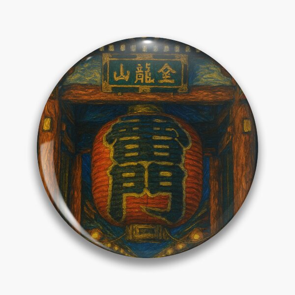Item preview, Sensoji Kaminari Mon - Van Gogh Style designed and sold by NaokiMatsui.