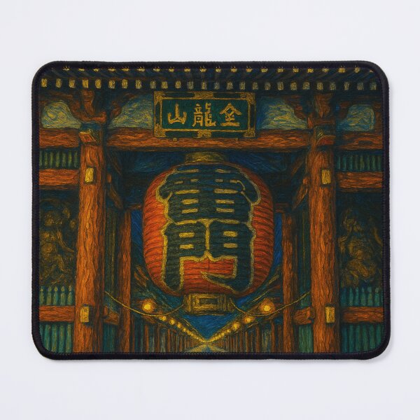 Item preview, Sensoji Kaminari Mon - Van Gogh Style designed and sold by NaokiMatsui.