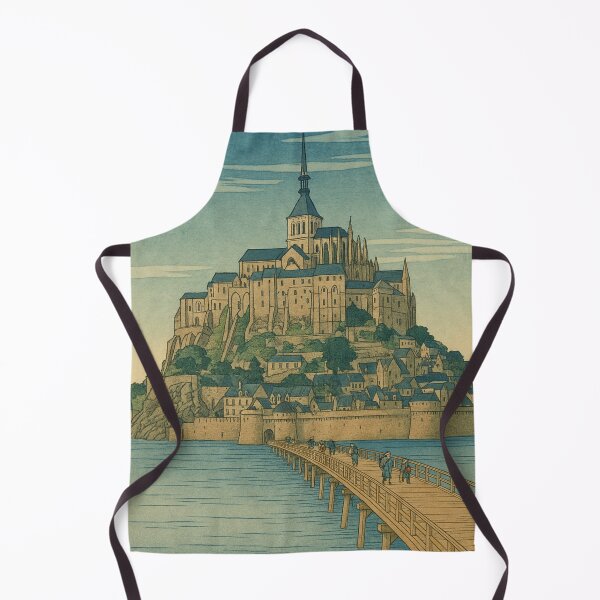 Item preview, Mont Saint Michel - Utagawa Hiroshige Style designed and sold by NaokiMatsui.