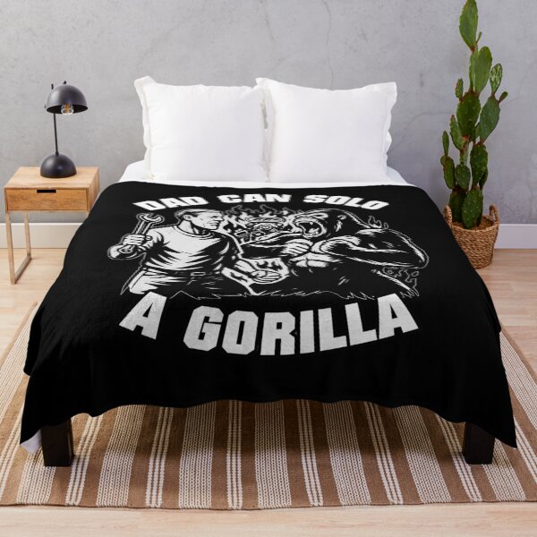 Item preview, Dad Can Solo a Gorilla – Funny Overpowered Fatherhood Meme Design designed and sold by Victor Shadehorn.