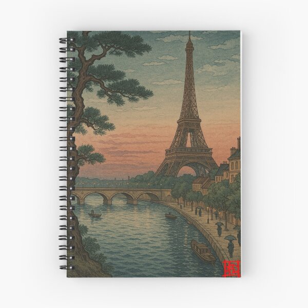 Item preview, Paris View - Utagawa Hiroshige Style designed and sold by NaokiMatsui.