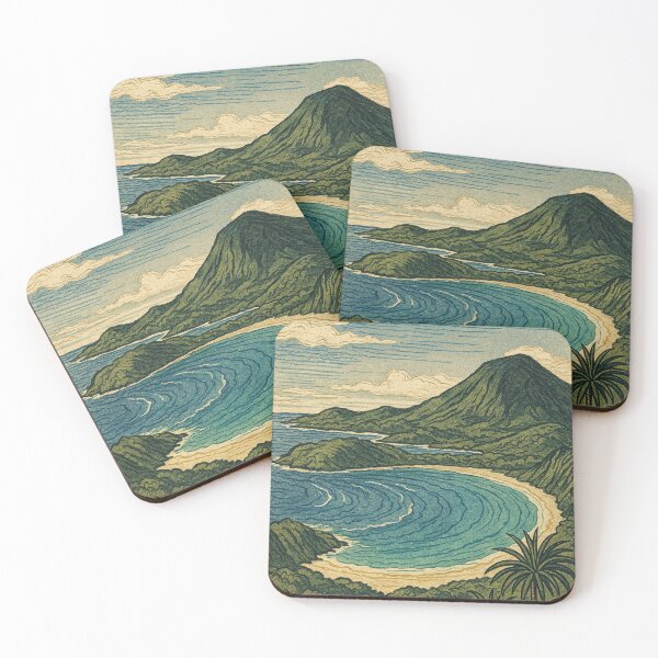Item preview, Hawaiian Bay - Katsushika Hokusai Style designed and sold by NaokiMatsui.