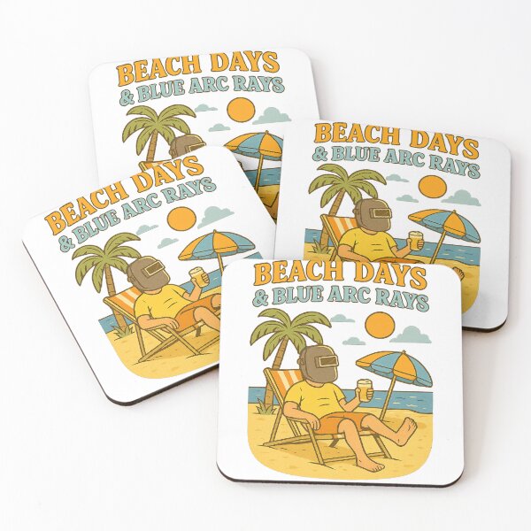 Item preview, Welding on the Beach – Chill Arc Life Graphic designed and sold by sjm98126.