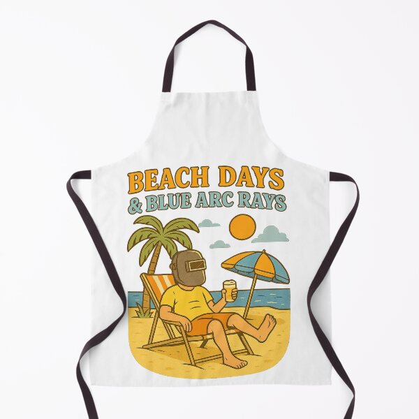 Item preview, Welding on the Beach – Chill Arc Life Graphic designed and sold by sjm98126.
