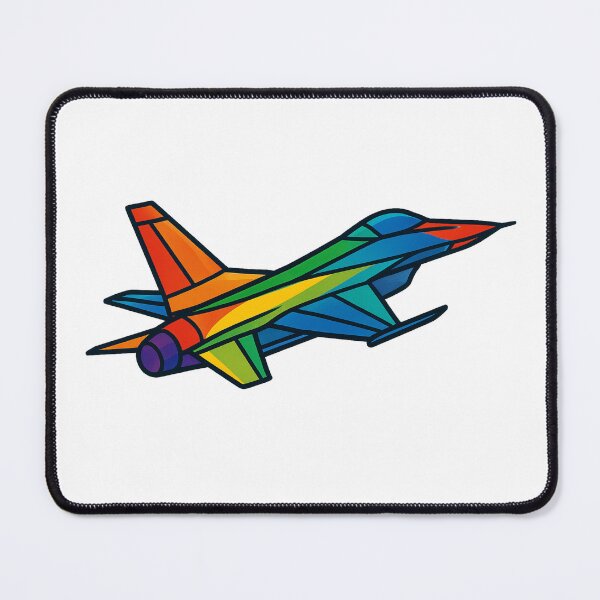 Item preview, Prismatic Fighter Jet designed and sold by TheWonkyEaselCo.