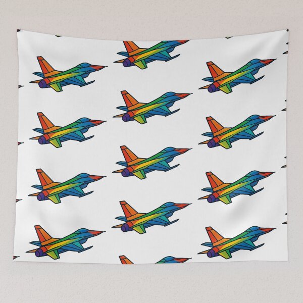 Item preview, Prismatic Fighter Jet designed and sold by TheWonkyEaselCo.