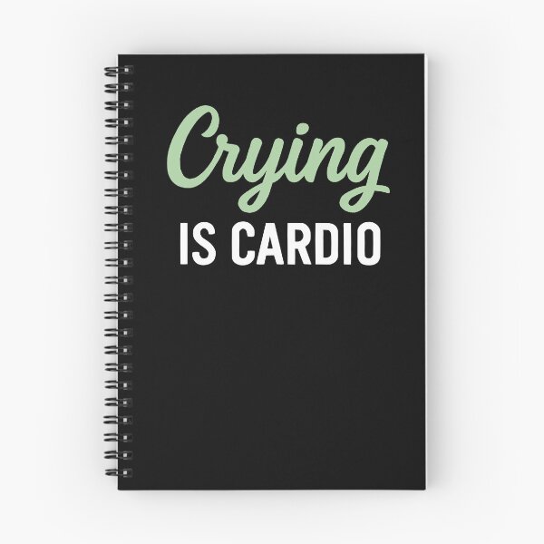 Item preview, Crying is cardio - sage green designed and sold by InkAndRavens.