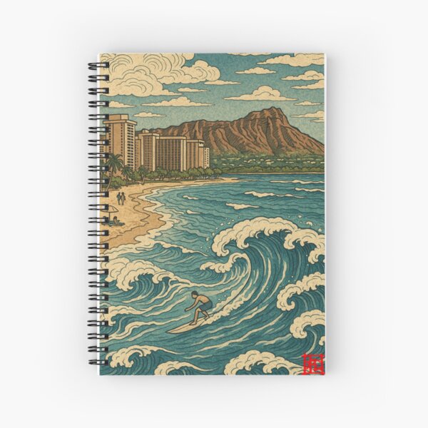 Item preview, Hawaiian Great Wave - Katsushika Hokusai Style designed and sold by NaokiMatsui.