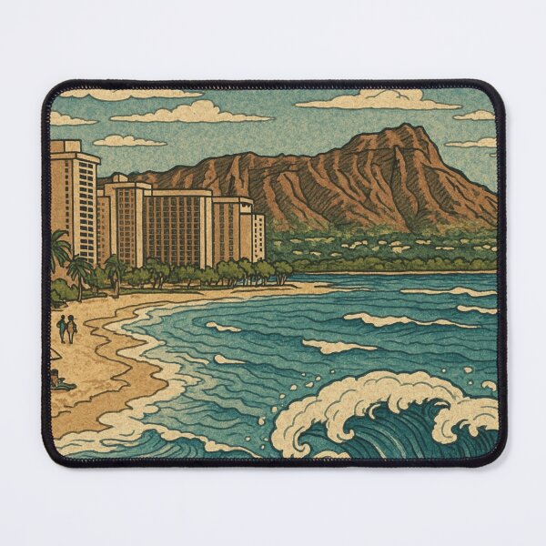 Item preview, Hawaiian Great Wave - Katsushika Hokusai Style designed and sold by NaokiMatsui.