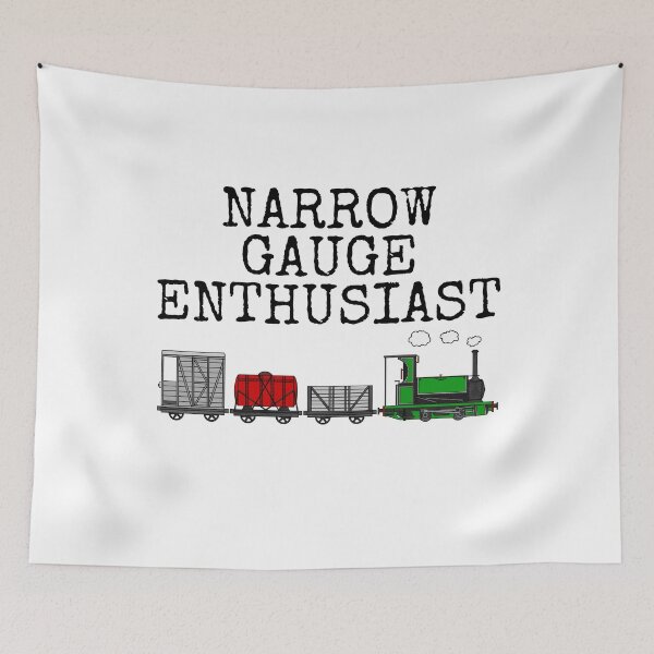 Item preview, Narrow Gauge Enthusiast, Steam Train With Wagons, Model Railway designed and sold by doodlerob.