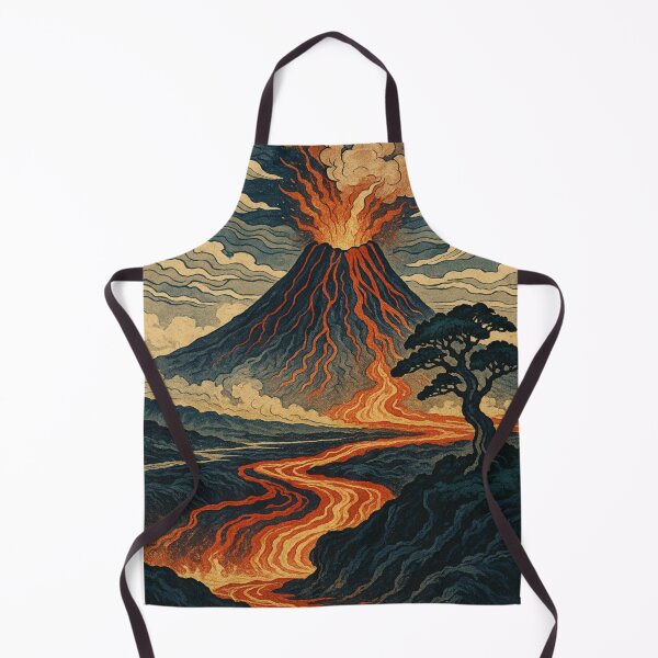 Item preview, Hawaiian Volcano - Katsushika Hokusai Style designed and sold by NaokiMatsui.
