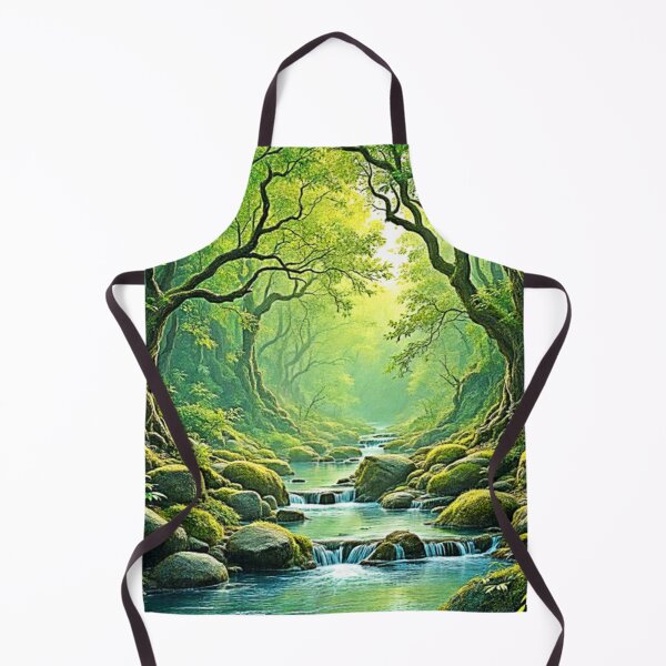 Aperçu de l'œuvre Conception de ruisseau de forêt enchantée créée et vendue par Health And Fitness Posts e-Store.