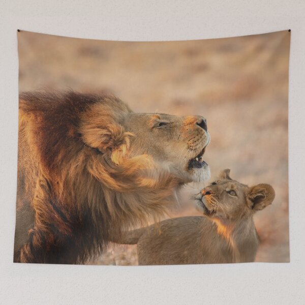 Item preview, A Lion and His Cub In Botswana designed and sold by Kay Brewer.