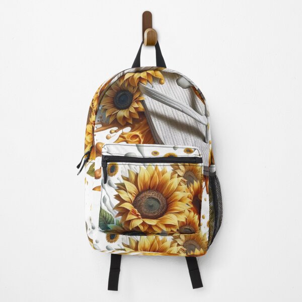 Item preview, Happy Sunflower Garden Splashes on Flip Flops designed and sold by purplesensation.
