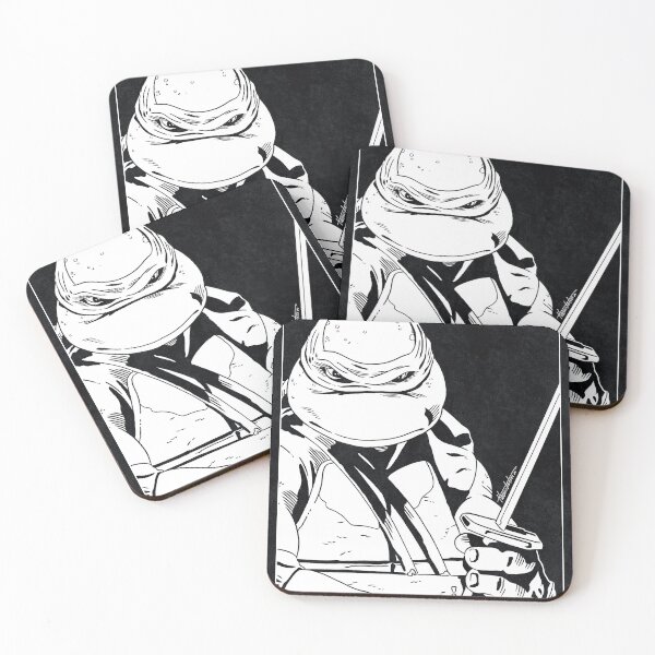Item preview, LEONARDO - Teenage Mutant Ninja Turtles (Black and White) designed and sold by FamousWeirdosRB.