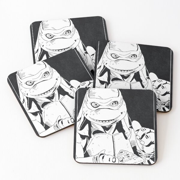 Item preview, MICHELANGELO - Teenage Mutant Ninja Turtles (Black and White) designed and sold by FamousWeirdosRB.