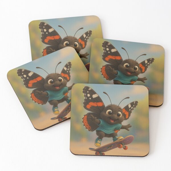 Item preview, Skater Admiral Butterfly designed and sold by Sillytoe.