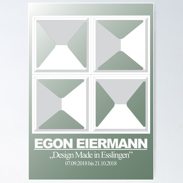 Item preview, Exhibition Poster (reimagined) - Egon Eiermann designed and sold by SimonDrawsson.