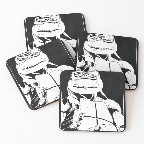 Item preview, RAPHAEL - Teenage Mutant Ninja Turtles (Black and White) designed and sold by FamousWeirdosRB.