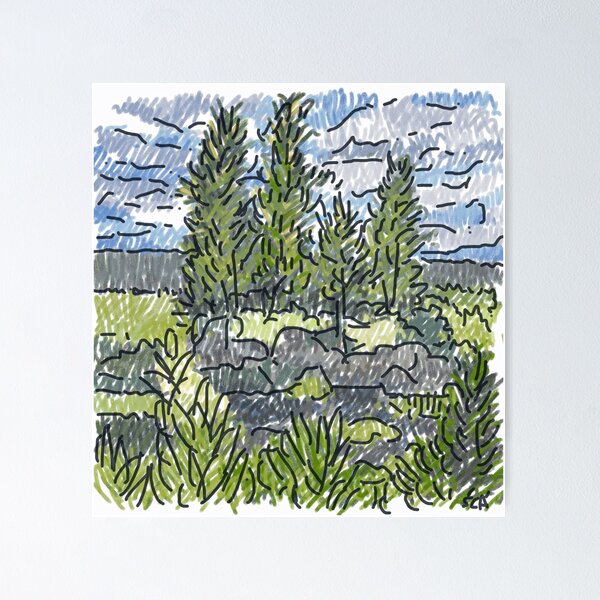 VIC Island in the Marsh at Paul Smith's Poster