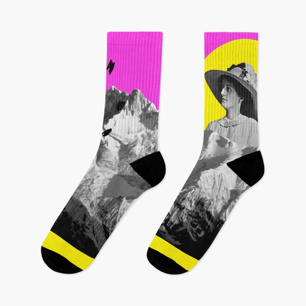 Item preview, Mountain Gazer Retro Fun Print designed and sold by Cosmic Badger.