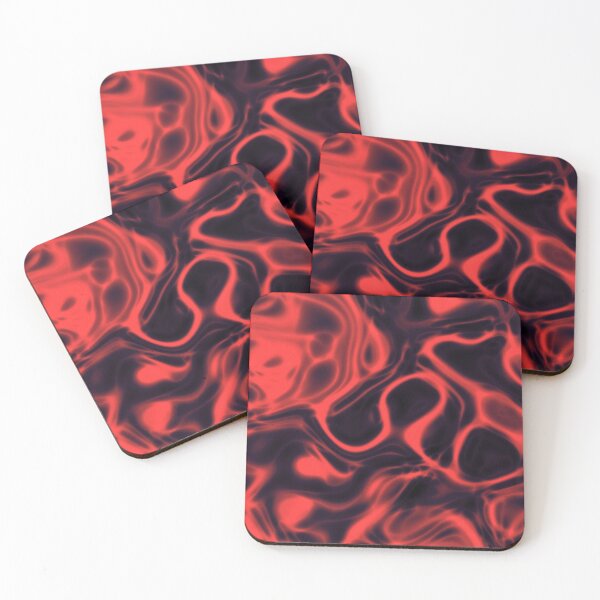 Item preview, Dark Neon Dreams – Red Electric Marble Abstract designed and sold by akbfradio.