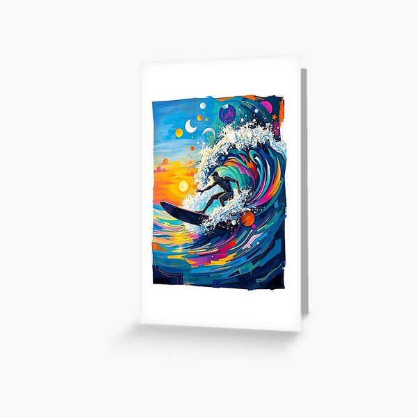 Item preview, surfing painting designed and sold by Elite Print Studio.