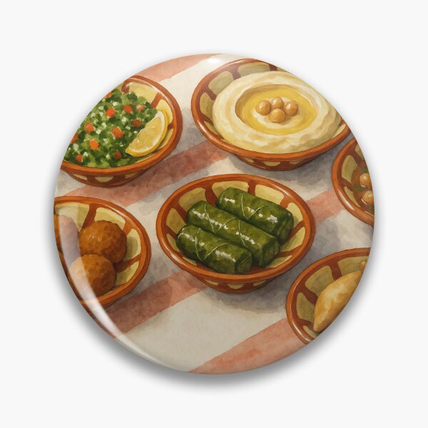 Item preview, Lebanese food mezze table designed and sold by leilazarus.