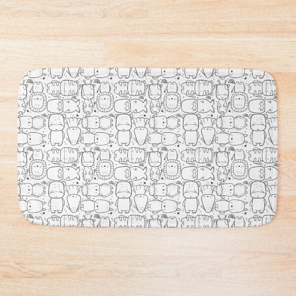 Item preview, Cute Animal Doodle Pattern designed and sold by akbfradio.