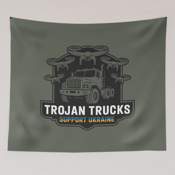 Item preview, Trojan Trucks SBU Operation Spiderweb Pavutinnyа Support Ukraine Badge designed and sold by cabana.space.