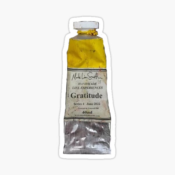 Item preview, paint tube: gratitude designed and sold by Marjorine Williams.