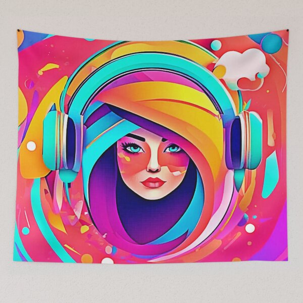 Item preview, Vibrant Music Flow designed and sold by Health And Fitness Posts e-Store.