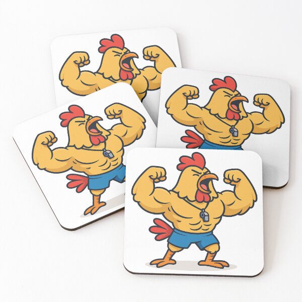 Item preview, Gym Chicken Buff Bird Flexing Muscles Gym Beast designed and sold by AIDesignByMiro.