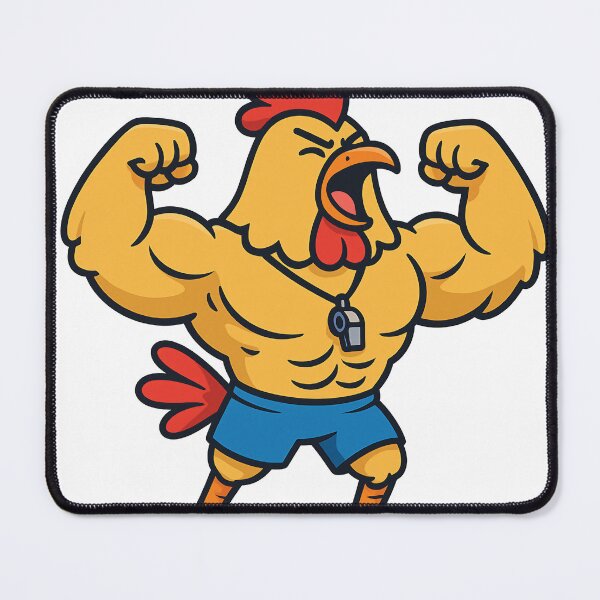 Item preview, Gym Chicken Buff Bird Flexing Muscles Gym Beast designed and sold by AIDesignByMiro.
