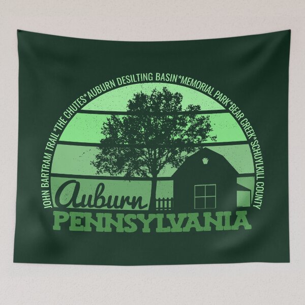 Item preview, Auburn Pennsylvania Sunset Retro Vintage Local Pride Logo designed and sold by CRHPOD20.