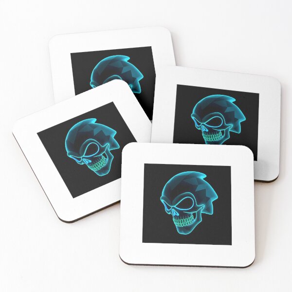 Item preview, Retro Gaming Blue Neon Skull T-Shirt designed and sold by Rune-Designs.