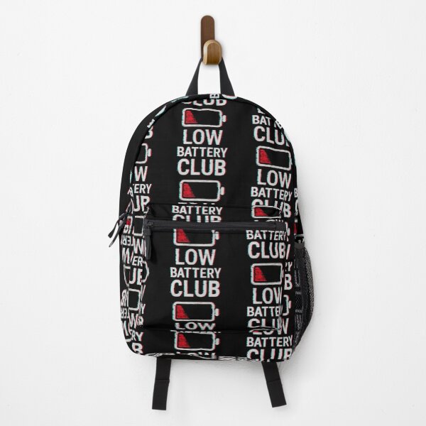Item preview, Low Battery Club – Glitchcore Tired Life Humor Design designed and sold by astersgraphics.
